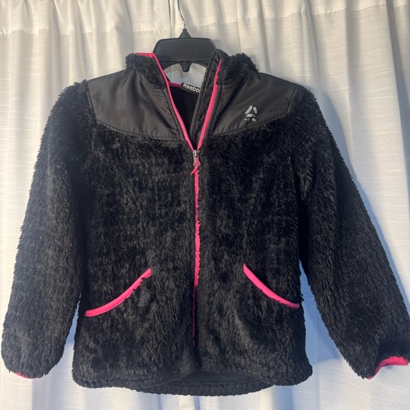 Reebok Other - Reebok kids/Black Jacket with Pink Highlights/size S 7-8